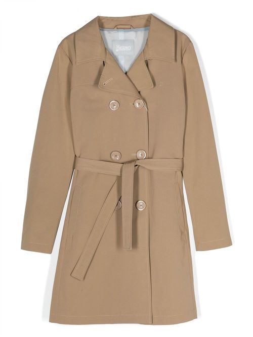 Double-breasted trench coat - Brown