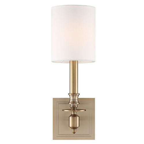 Crystorama Lloyd 14" Wall Sconce in Aged Bra