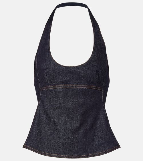 Lavoir de-Nîmes denim halterneck top