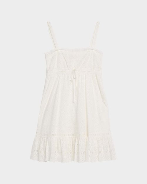 Nerelle Cotton Eyelet Mini Dress