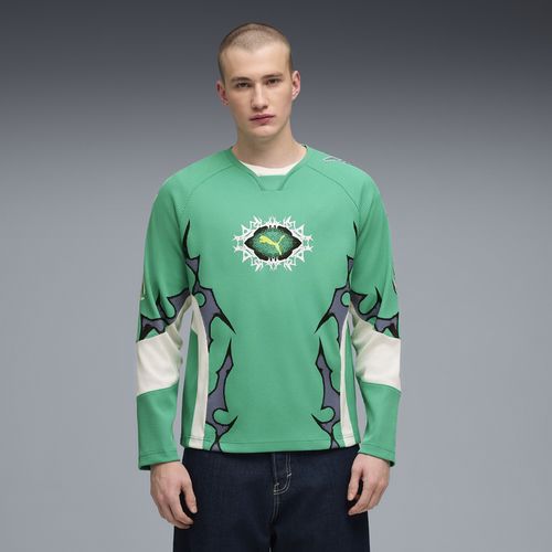 PUMATECH-X Men's Long Sleeve Waffle Shirt in Green