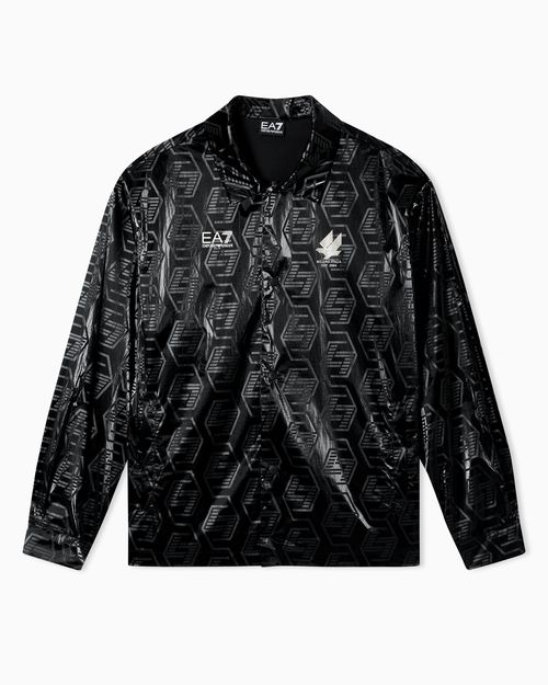 Soccer shirt jacket in technical fabric