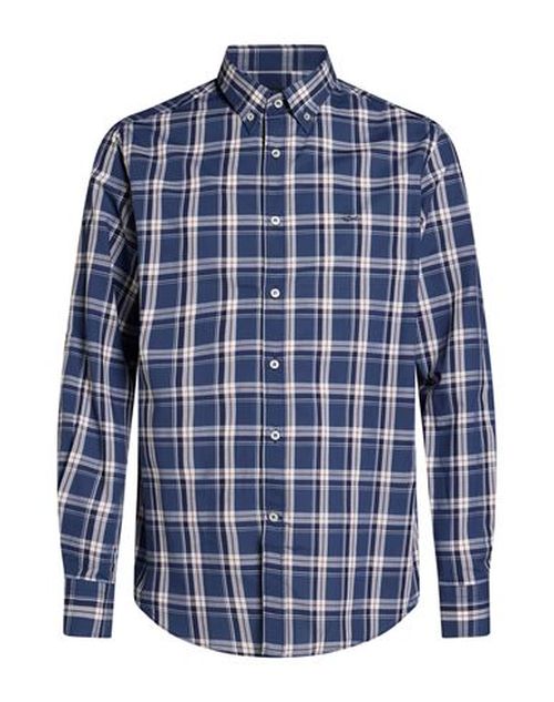 Man Shirt Blue Size 16 Cotton