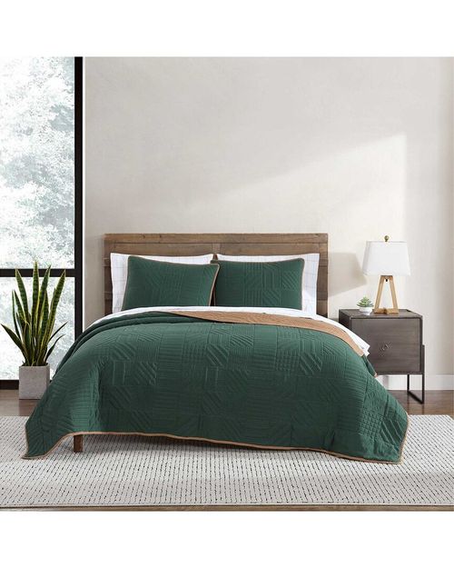 Solid Washed Quilt Set