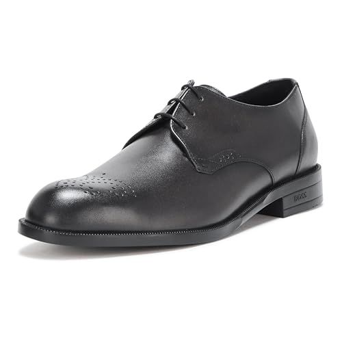 BOSS Tayil Smooth Leather Derby Dress Shoe Catfish Black