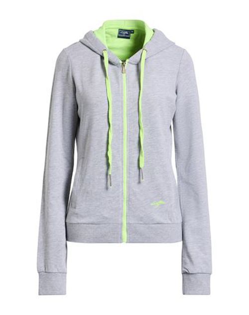 Woman Sweatshirt Light grey Size L Cotton, Elastane