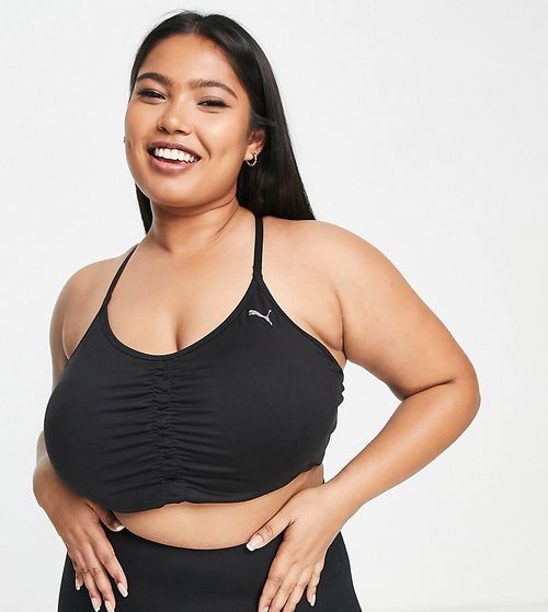 Studio Yoga Plus low support sports bra in black