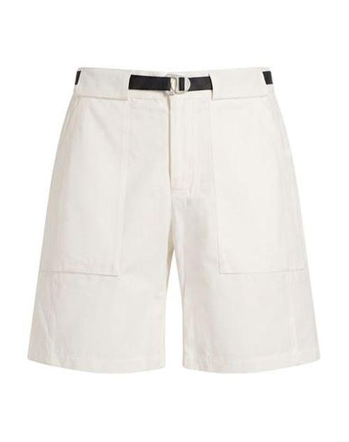Man Shorts & Bermuda Shorts White Size L Cotton