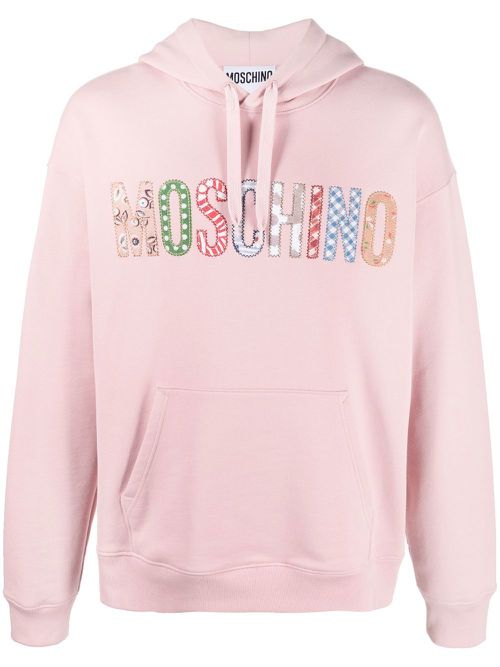 Logo drawstring hoodie - Pink