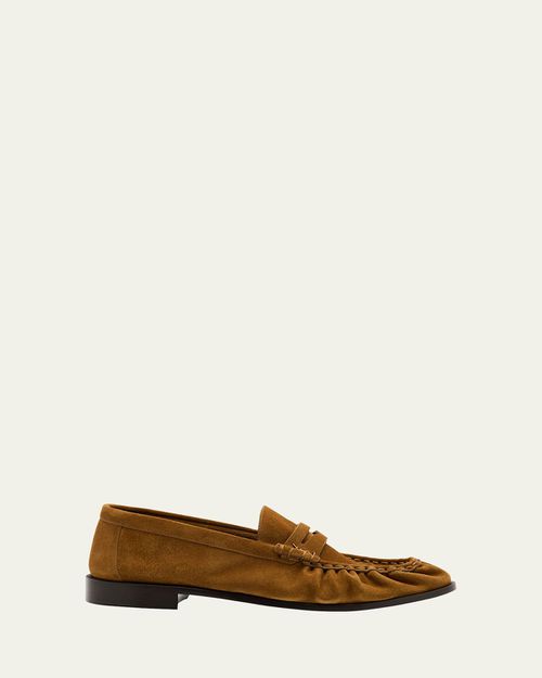 Men's Limited Edition Suede YSL Penny Loafers