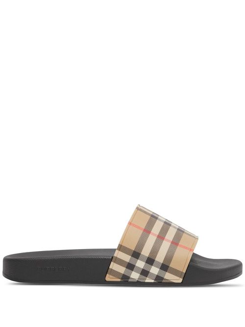 Vintage Check slides - Neutrals