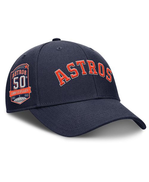 Men's Navy Houston Astros Rise Gaberdine Adjustable Hat - Navy