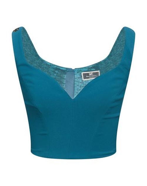 Woman Top Emerald green Size 2 Polyester, Elastane