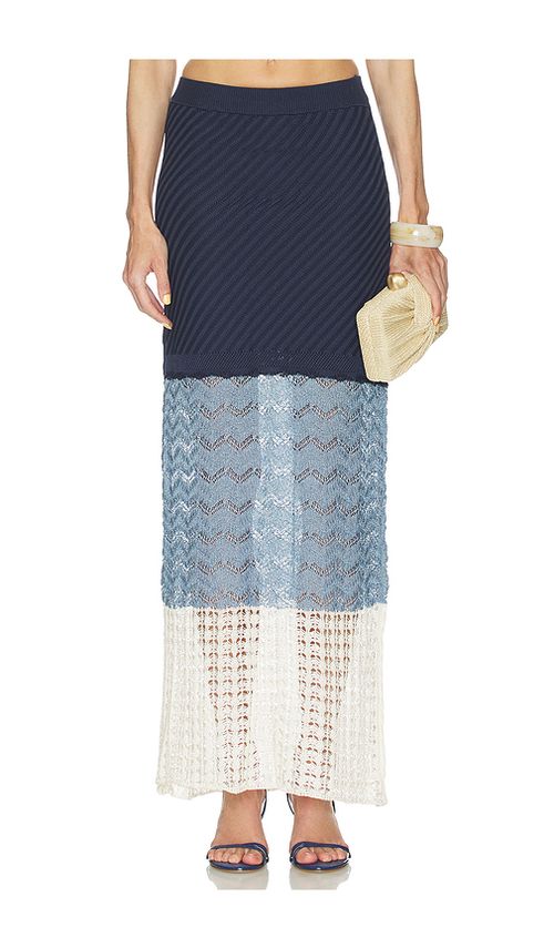 AZULU Topanga Skirt in Blue. - L also in M, S