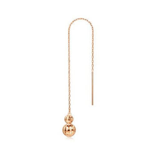 18K Rose Gold Single Earring