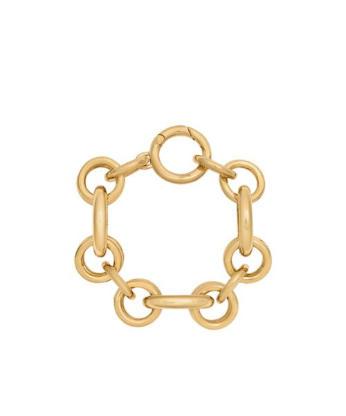 Charms Heritage Chunky Bracelet in Brass with Gold Finish