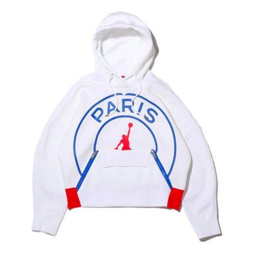 (WMNS) Air Brand AS W J PSG FLC Paris Saint-Germain Knit White