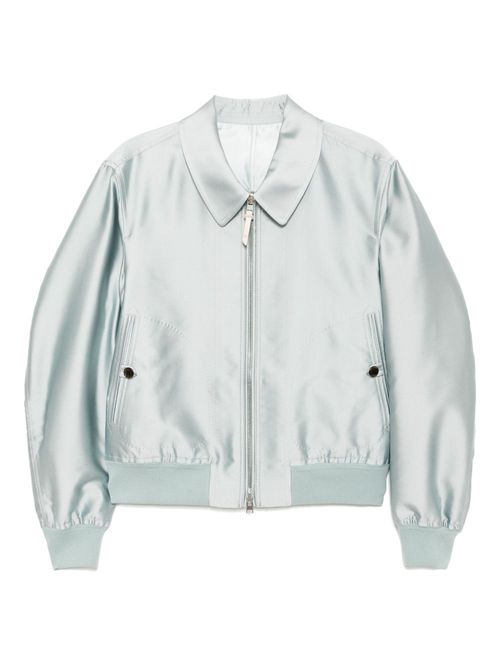 TOM FORD zip-up bomber jacket - Blue