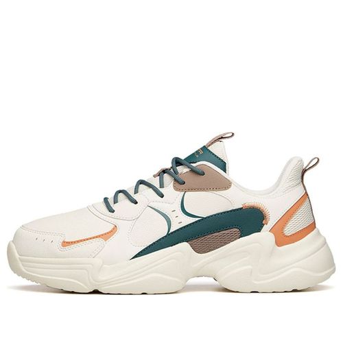 Retro Chunky Dad Sneakers 'White Green'