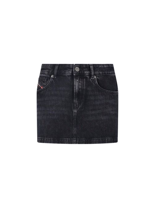 Women's Cotton-Lyocell Denim-Style Mini Skirt