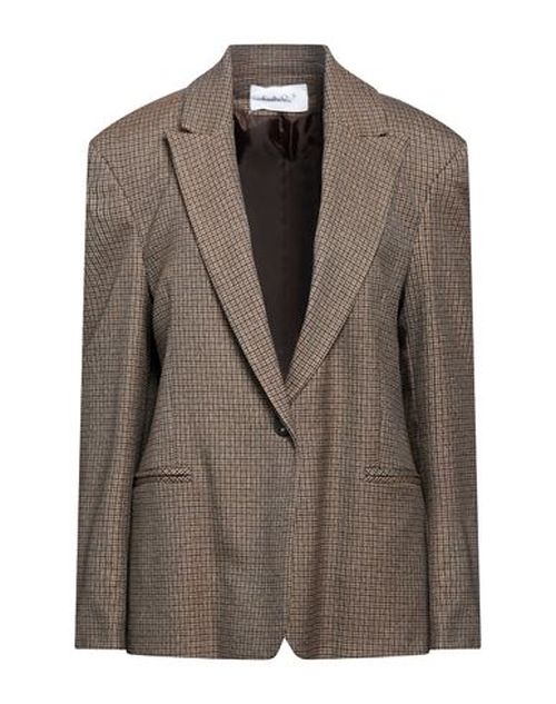 Woman Blazer Brown Size 10 Polyester, Viscose, Elastane
