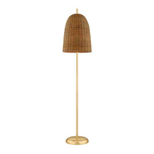 Aged Brass Floor Lamp from the Beatrice Collection