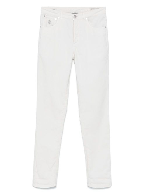 Corduroy trousers - White