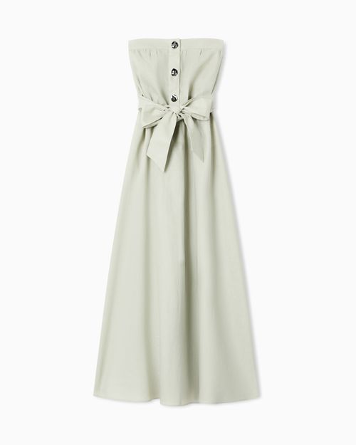 Long Linen Poplin Dress