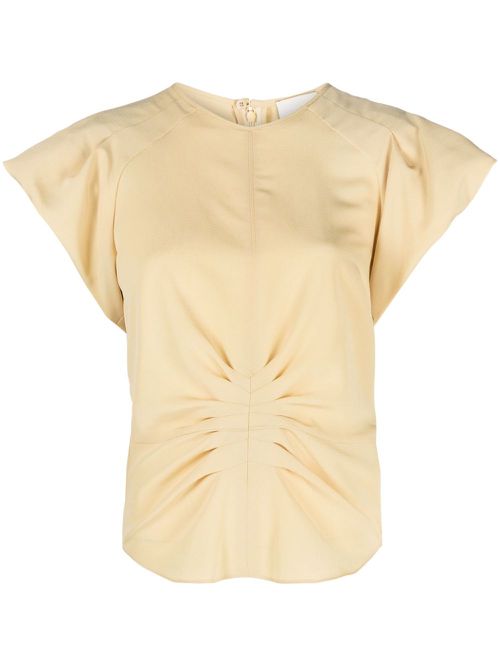 Tullya pleat-detailing blouse - Yellow