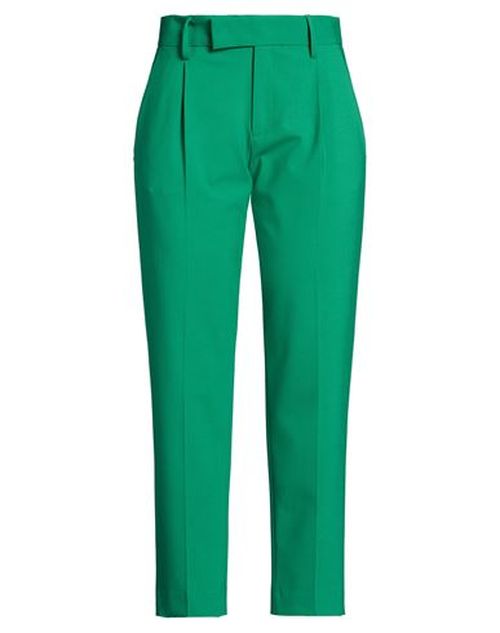 Woman Pants Green Size 4 Virgin Wool, Elastane