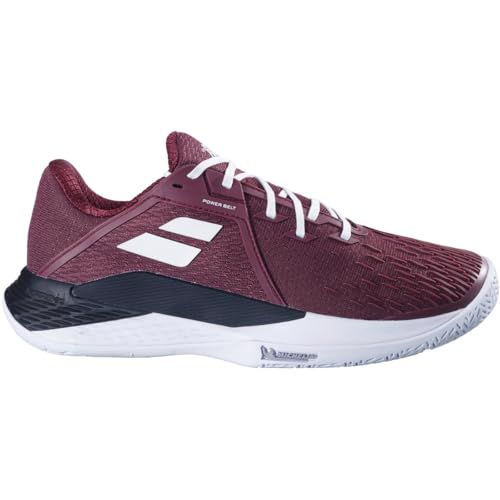 Babolat Men's Propulse Fury All Court Tennis Shoes (White/Estate Blue, US Footwear