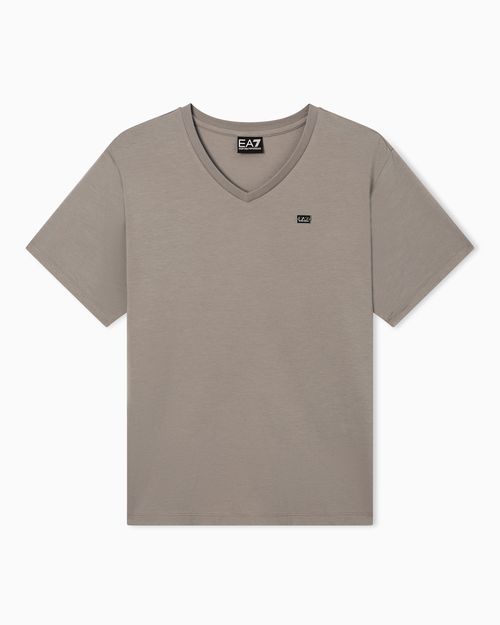 Core Lady stretch cotton jersey V-neck T-shirt