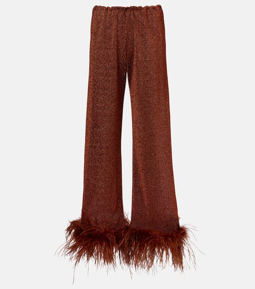 Oséree Lumière Plumage straight pants