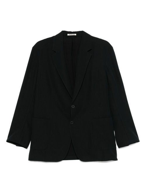 Cotton-wool blazer - Black