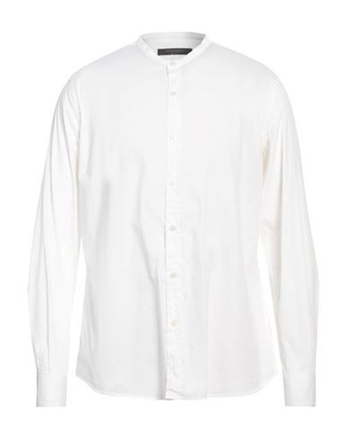 Patrizio Piscaglia Man Shirt White Size 15 ¾ Cotton, Polyamide, Elastane