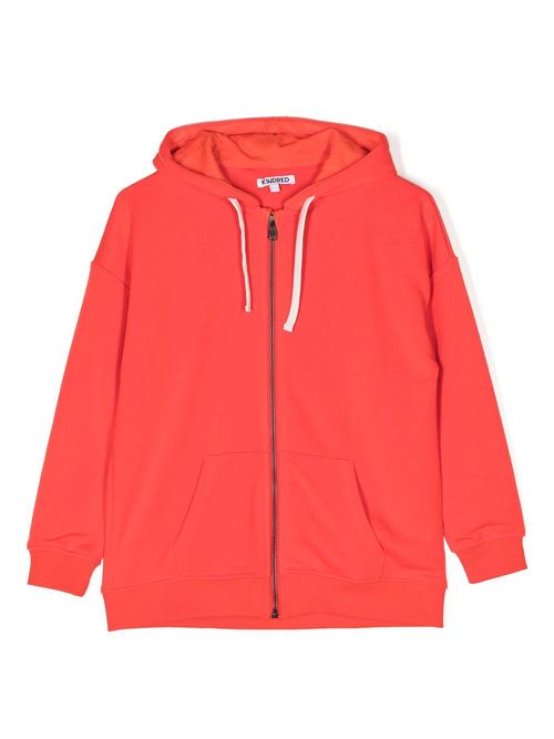 Drawstring hood jacket - Orange