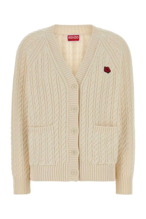 Boke Flower Cardigan — Beige
