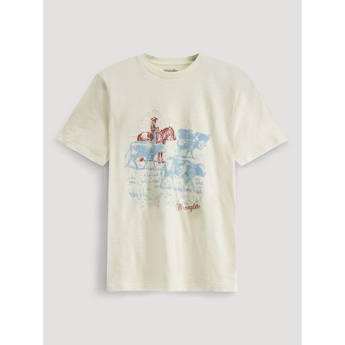 On the Range Reg Fit Graphic Tee in Egret