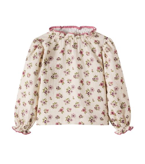 Zelie floral cotton top