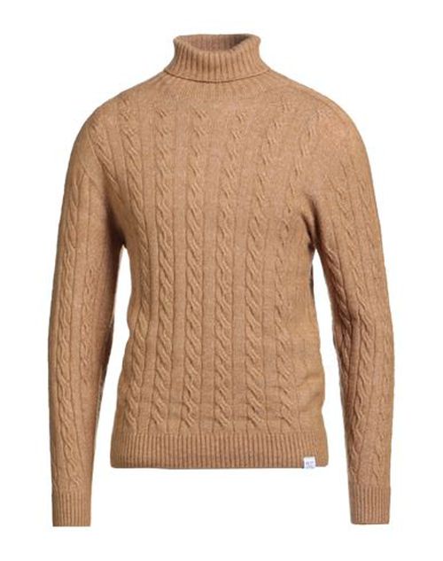 Man Turtleneck Camel Size L Acrylic, Polyester, Polyamide, Wool, Viscose