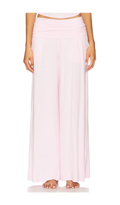LUNYA Fold Over Pant in Pink. -  XL also in L, M