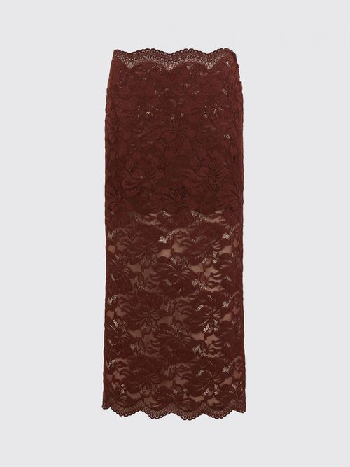 Skirt Woman color Brown