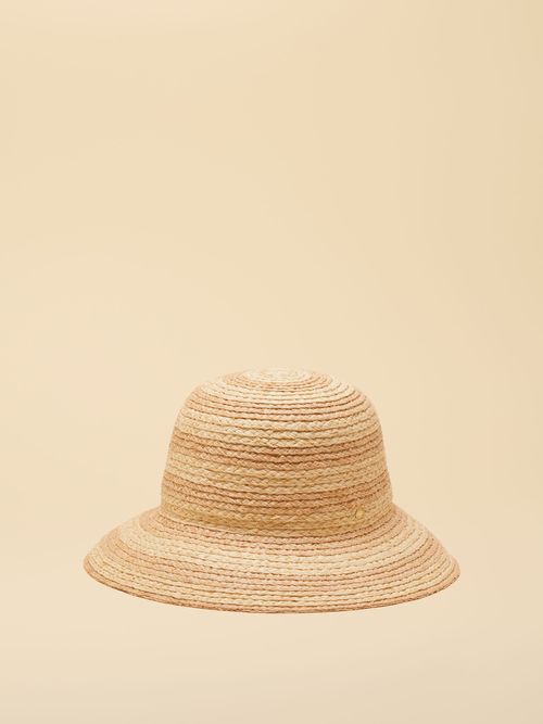 Albany Neutral Stripe Cloche Hat