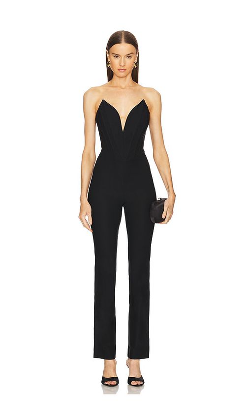Michael Costello x REVOLVE Akansa Jumpsuit in Black. M also in