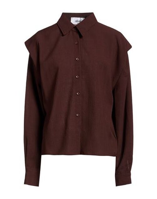 Odì Odì Woman Shirt Chocolate brown Size XS Polyester