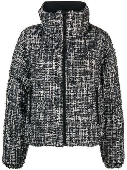 Bouclé puffer jacket - Black