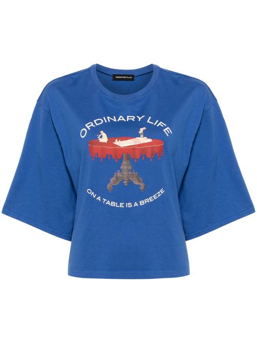 Graphic-print T-shirt - Blue