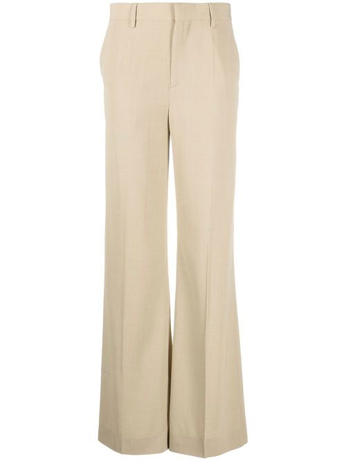 Bootcut tailored trousers - Neutrals