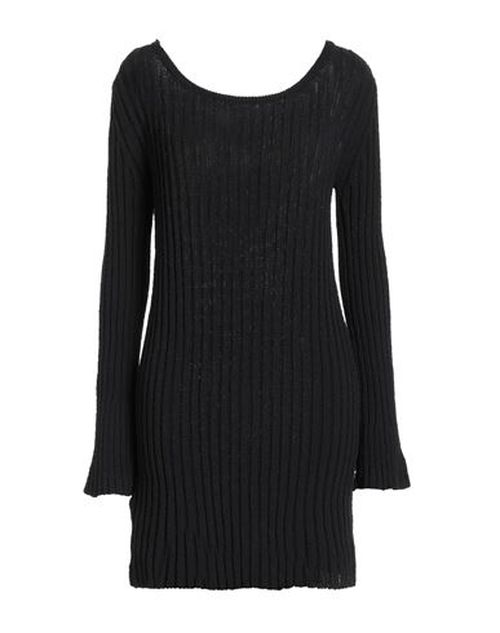 Woman Mini dress Black Size S Cotton, Nylon