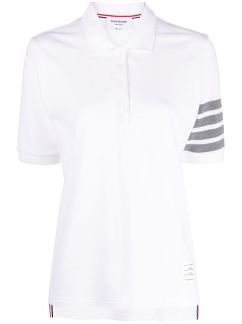 4-Bar Stripe 2003-print polo shirt - White